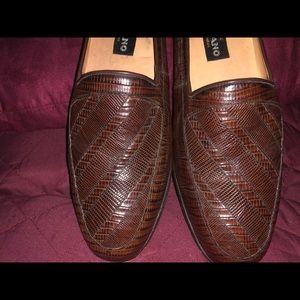 Vigevano handcrafted men’s lizard shoes size 9
